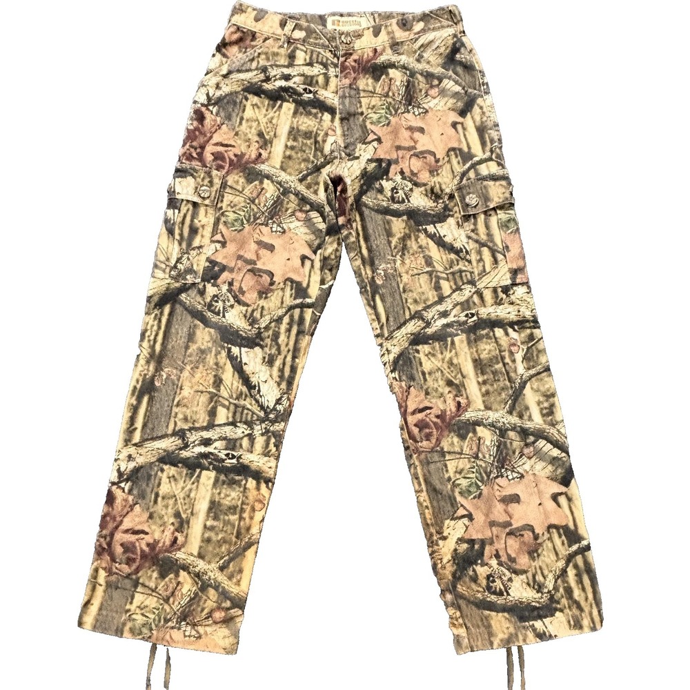 Vintage Russell Outdoors Cargo Pants Mens 30x30 Camo Break up Infinity Hunting